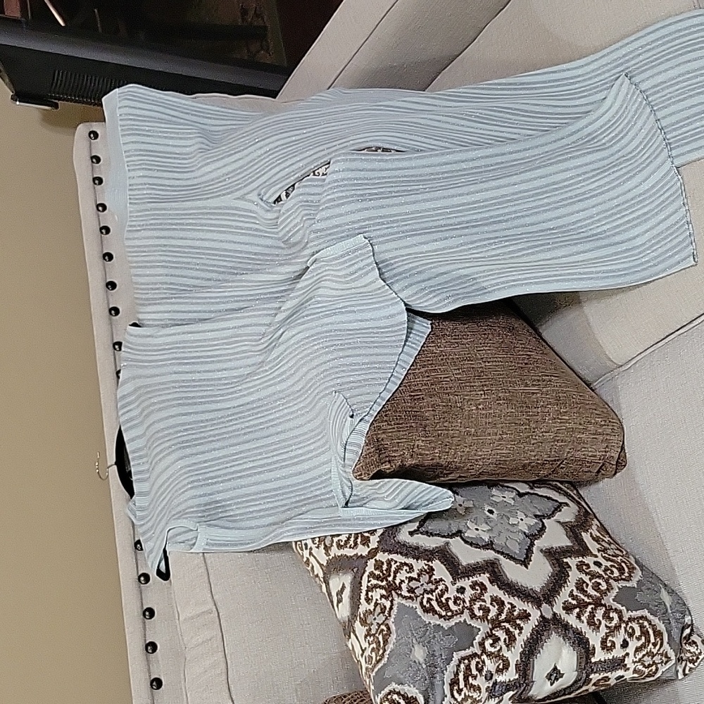 2 piece net sweater pants set